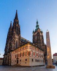 Fototapeta premium The Prague Castle view in Prague City