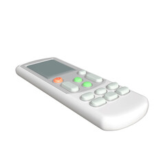 Air conditioner remote icon Isolated 3d render Illustration