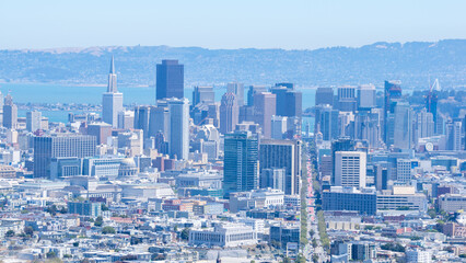 Fototapeta na wymiar city skyline of San Francisco
