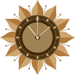 Sunflower farming eco wall clock concept design - 526286199