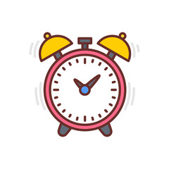Alarm icon in vector. Logotype