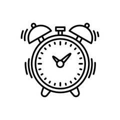 Alarm icon in vector. Logotype