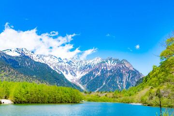 Fototapeta na wymiar Natural landscape, Kamikochi, Steppe
