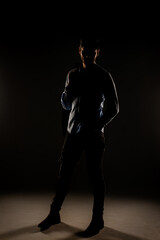 Male model in the studio