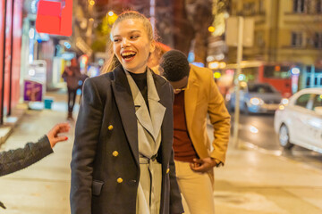 Portrait of beautiful girl laughing