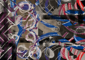 "Perplexity, dismay"
abstract background with painting