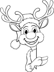 Christmas Santas Reindeer Cartoon Character
