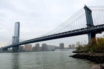 Fototapeta na wymiar Puente de Manhattan en Nueva York