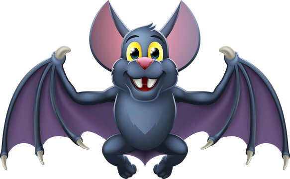 Bat Cute Halloween Vampire Animal Cartoon