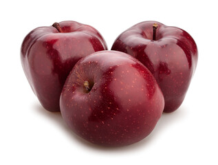 Fototapeta na wymiar red delicious apple path isolated on white