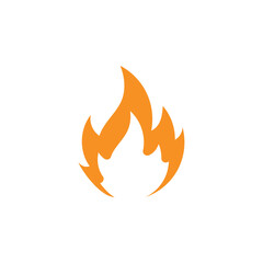 Fire logo vector icon illustration