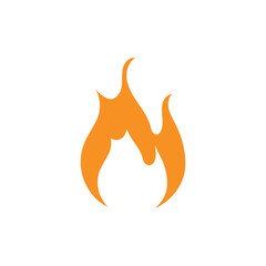 Fire logo vector icon illustration