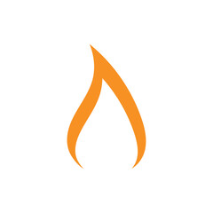 Fire logo vector icon illustration