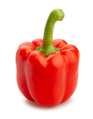 bell pepper path isolated on white
