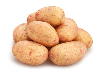 potato path isolated on white
