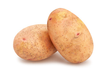 potato path isolated on white