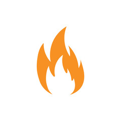 Fire logo vector icon illustration