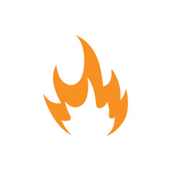 Fire logo vector icon illustration