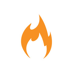 Fire logo vector icon illustration