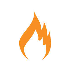 Fire logo vector icon illustration