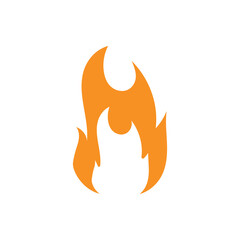 Fire logo vector icon illustration