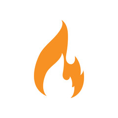 Fire logo vector icon illustration