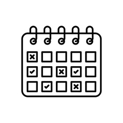 Events icon in vector. Logotype