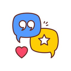 Comment icon in vector. Logotype