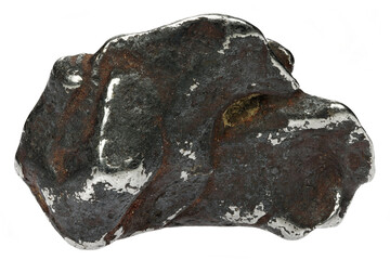 fragment of the Henbury meteorite isolated on white background