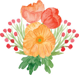Beautiful Flower Watercolor