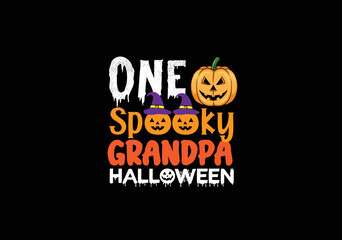 One Spooky Grandpa Halloween T shirt