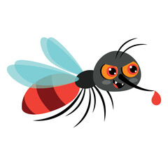 Cartoon Illustration Of A Mosquito