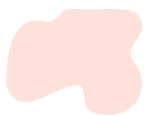 Pastel red green blob organic doodle hand drawing shape and form illustration background element