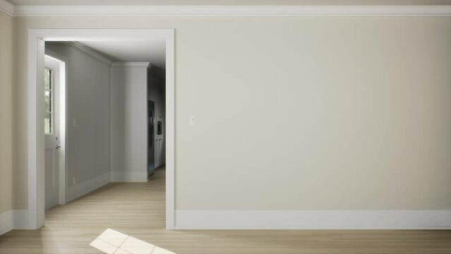 3D rendering of an empty room