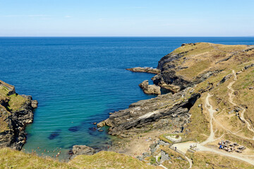 Castle beach below Tintagel Castle - Cornwall,