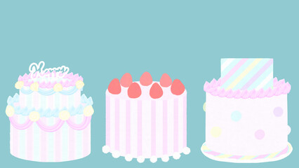 Two tier cake set💕