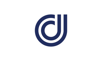 Clean and stylish logo forming the letter D with connect and listen