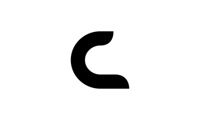 Abstract letter C, CC logo design template. Impossible creative sign. Vector icon.