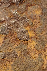 Rusty metal plank.