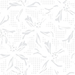Floral Dotted Seamless Pattern Design