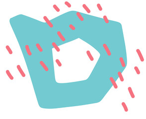 alphabet, organic, form, shape, abstract, colorful, decorative, art, doodle, illustration, transparent