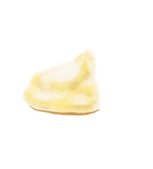 whiped cream topping for cake or ice cream isolated hand painting illustration