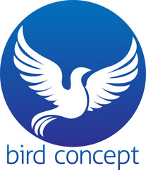 Obraz premium Circle bird concept design