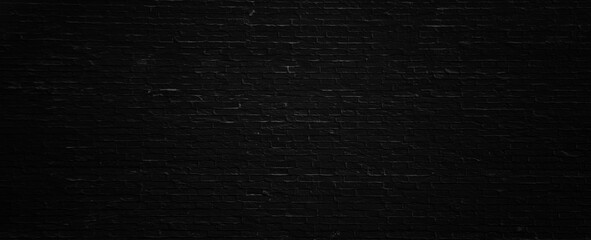 Black brick wall backgrounds, brick room, interior texture, wall background.