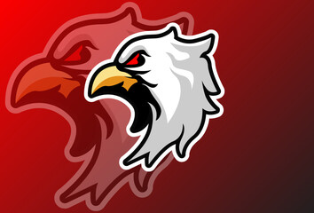 vector graphics illustration of a eagle in esport logo style. perfect for game team or product logo