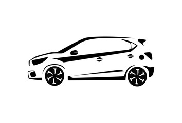 Illustration Vector graphic of Modern car silhouette vector fit for Automotive Logo Element element etc.