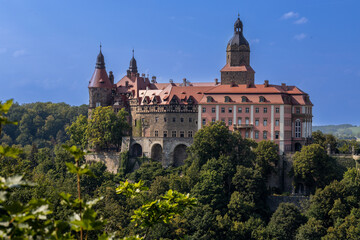 Fototapeta na wymiar Zamek Książ w Wałbrzychu, Polska.