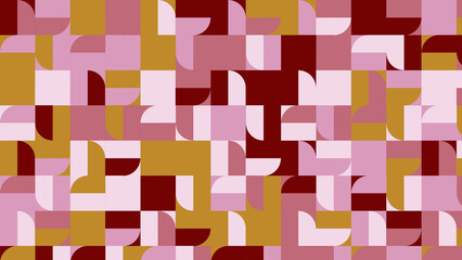 brown and pink geometric pattern, seamless wallpaper for fabric, tile and tablecloth