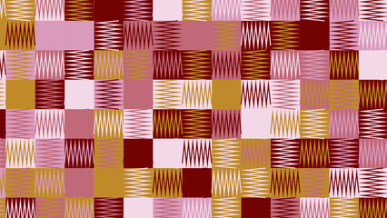 brown and pink geometric pattern, seamless wallpaper for fabric, tile and tablecloth