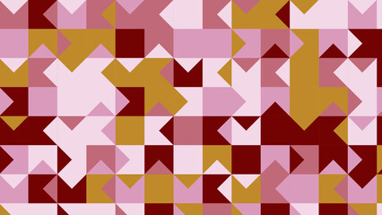 brown and pink geometric pattern, seamless wallpaper for fabric, tile and tablecloth
